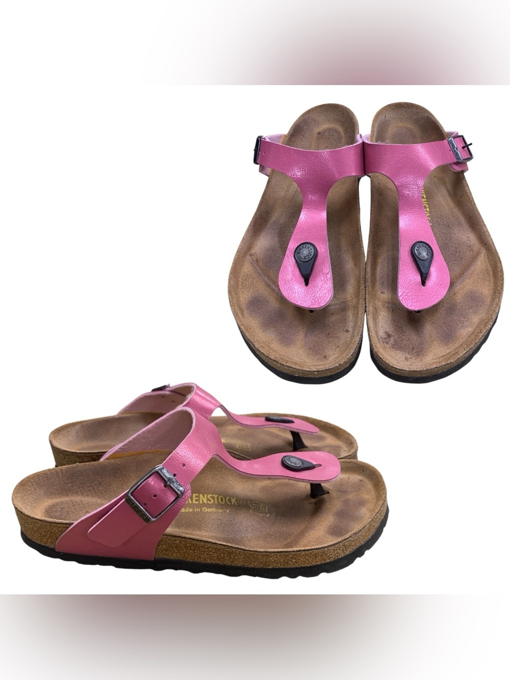 Birkenstock Gizeh Pink Thong Sandals S9